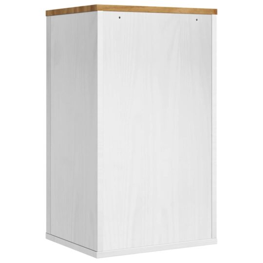 42011236 8 Dulap de perete pentru baie cu raft cu ușă Alb 60 x 40 x 80 cm 42011236 8