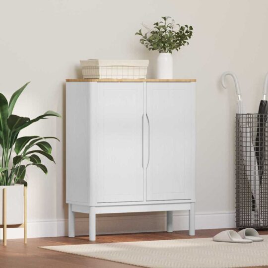 Bufet Alb 70 x 30 x 70,5 cm Lemn de pin masiv