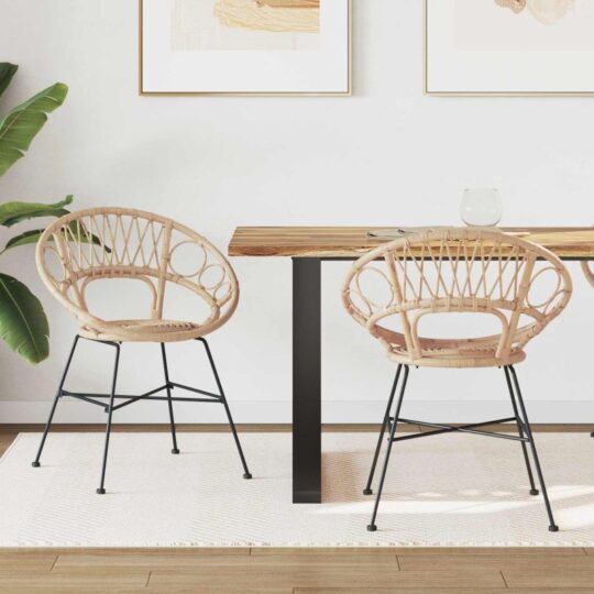 42011560 1 Home Scaun de sufragerie 2 pcs natural 65 x 55,5 x 81 cm