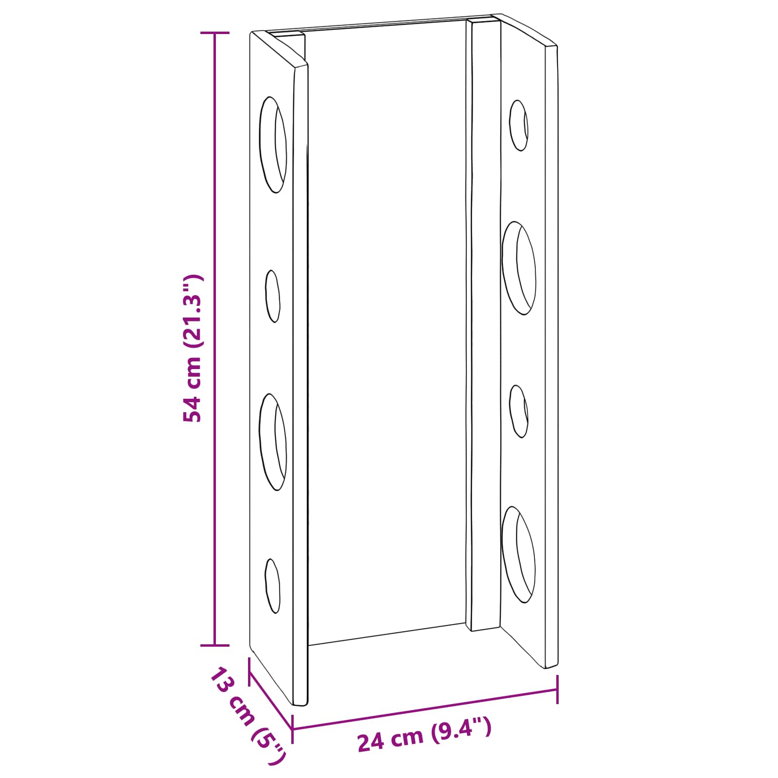 42012357 11 Rastel Maro 24 x 13 x 54 cm Lemn masiv de mahon Rastel Maro 24 x 13 x 54 cm Lemn masiv de mahon - imagine 11