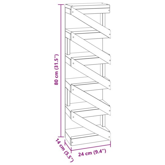 42012358 10 Rastel Maro 24 x 14 x 80 cm Lemn masiv de mahon 42012358 10