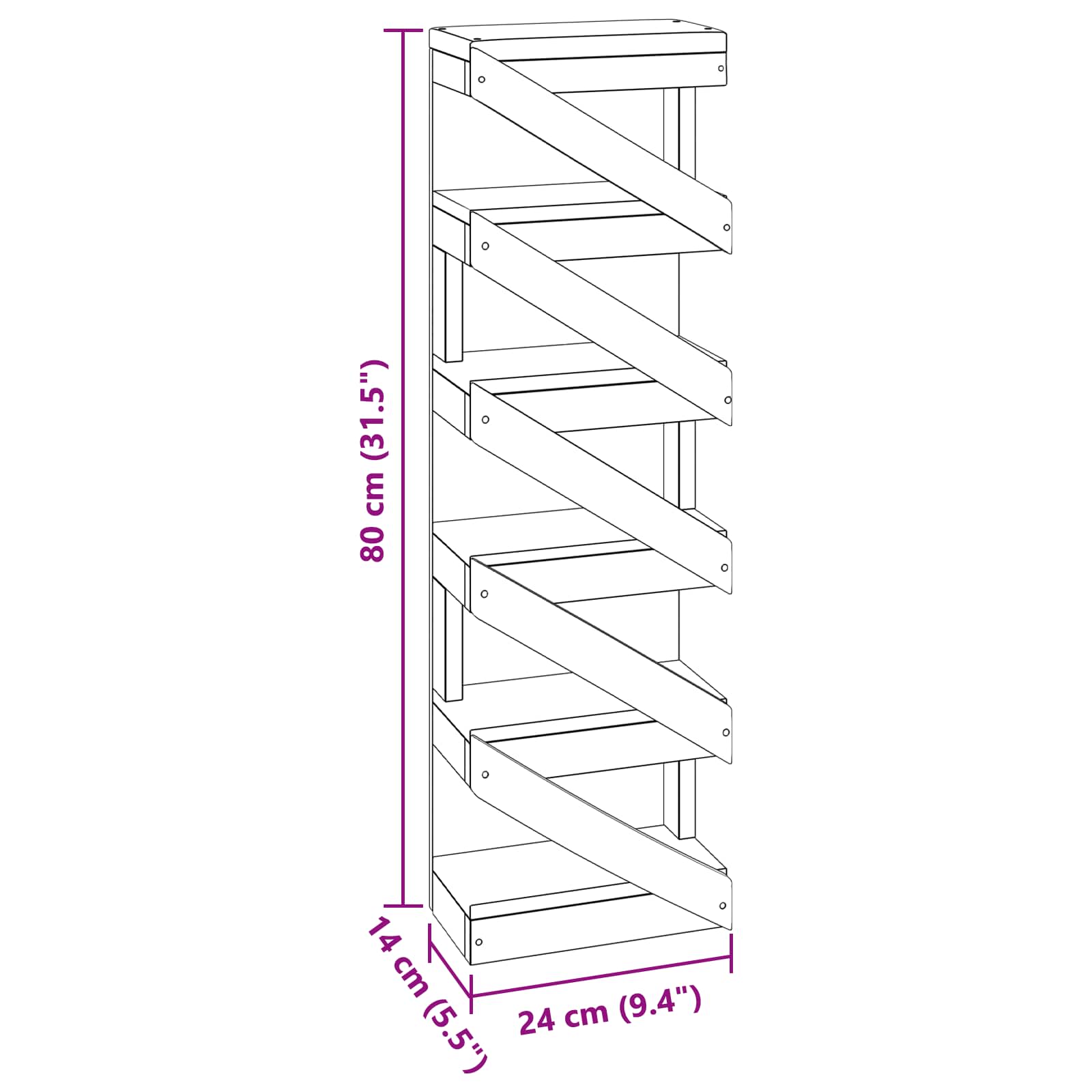 42012358 10 Rastel Maro 24 x 14 x 80 cm Lemn masiv de mahon Rastel Maro 24 x 14 x 80 cm Lemn masiv de mahon - imagine 10