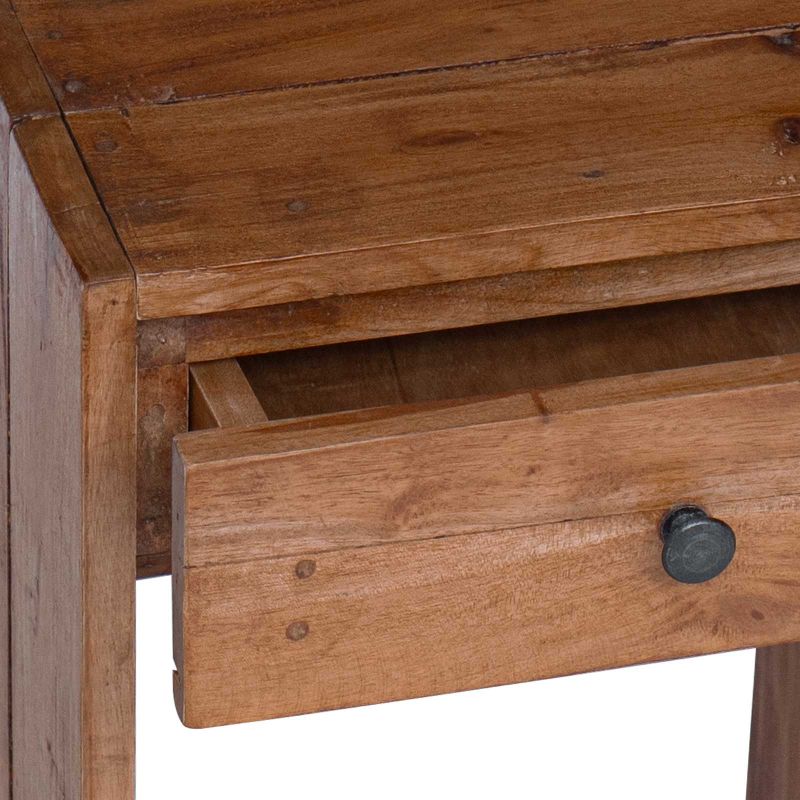 Noptieră cu sertar Maro 63 x 30 x 79 cm Lemn masiv de mahon - imagine 8