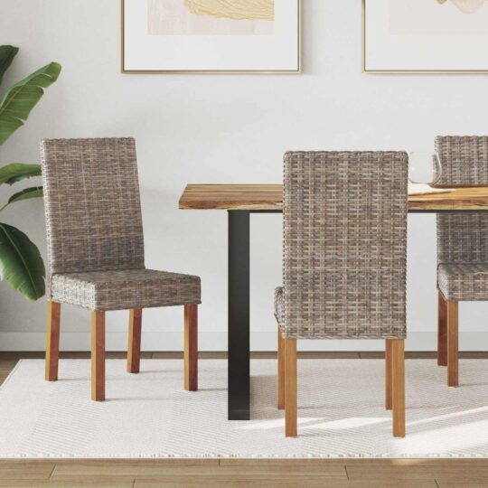 Scaun de sufragerie 2 pcs Gri Kubu 45 x 54 x 93 cm