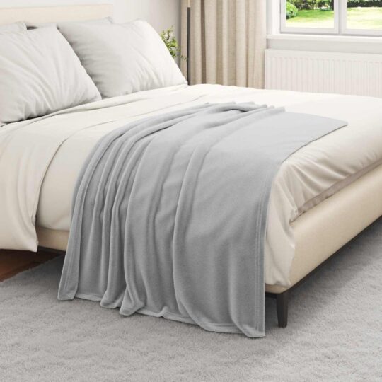 Pătura de aruncat Gri 130 x 150 cm Molton