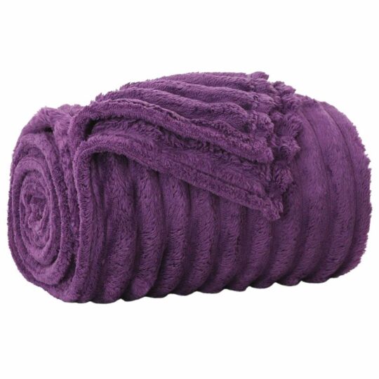 Pături de aruncat 6 pcs Violet 200 x 150 cm Molton
