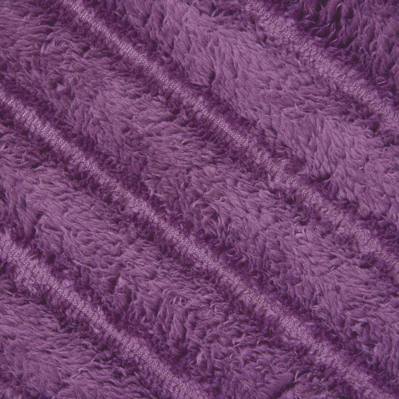 Pături de aruncat 6 pcs Violet 240 x 220 cm Molton - imagine 5