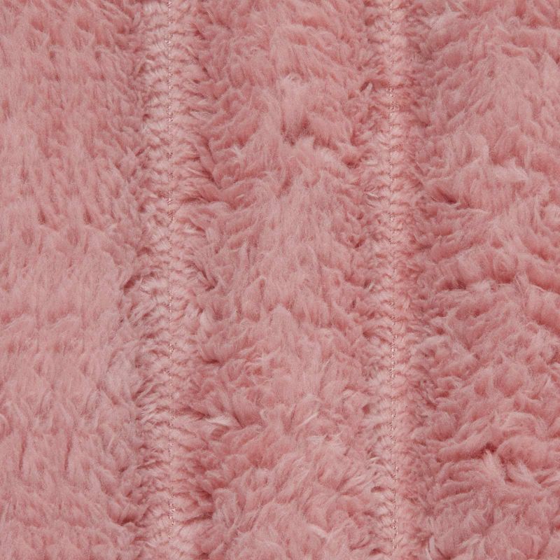 Pături de aruncat 6 pcs Roz 270 x 240 cm Molton - imagine 7