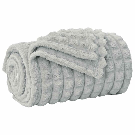 Alternative view of Pătura de aruncat Gri 240 x 220 cm Molton