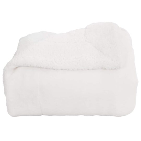 Alternative view of Pătura de aruncat Alb 220 x 240 cm Molton