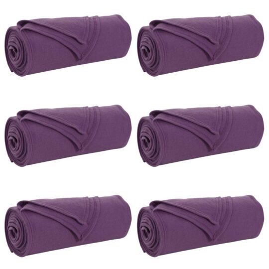 Alternative view of Pături de aruncat 6 pcs Violet 200 x 150 cm Molton