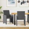 42017802 1 Scaune de dining cu roți 2 pcs Gri închis 57 x 66 x 94 cm 42017802 1