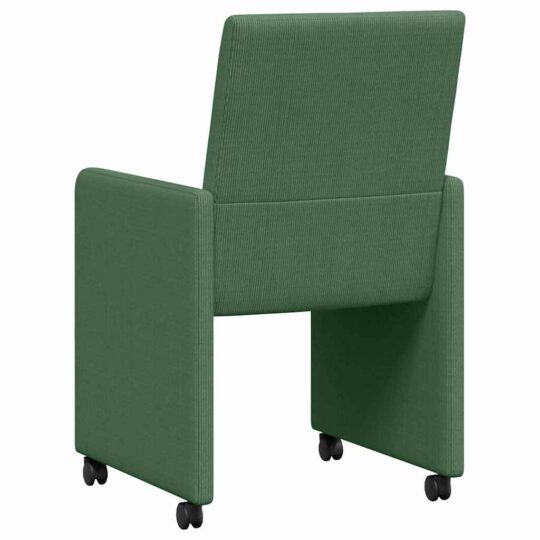 42017805 6 Scaune de dining cu roți 2 pcs Gri verde 57 x 66 x 94 cm 42017805 6