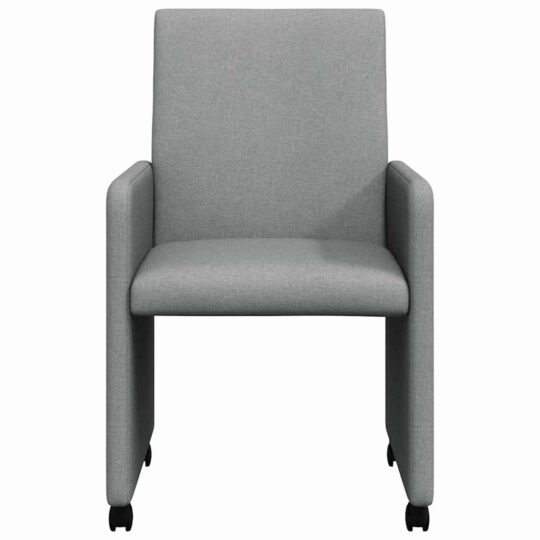 42017807 4 Scaune de dining 2 pcs Gri deschis 57 x 66 x 94 cm țesătură 42017807 4