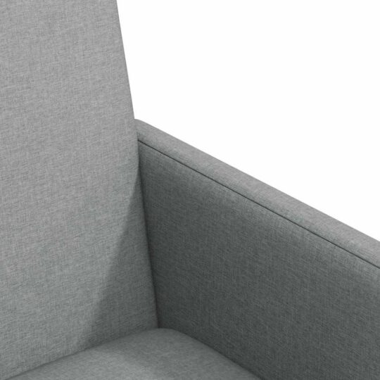 42017807 7 Scaune de dining 2 pcs Gri deschis 57 x 66 x 94 cm țesătură 42017807 7