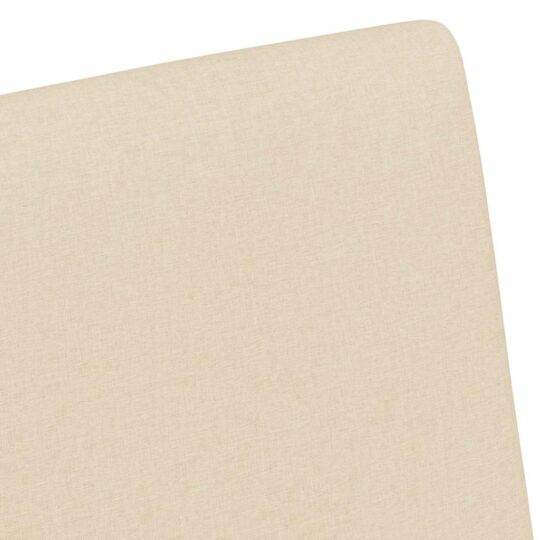 42017814 8 Scaune de dining cu roți 2 pcs Crem 57 x 66 x 94 cm țesătură 42017814 8