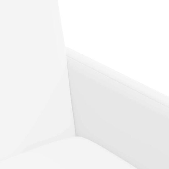 42017824 7 Scaune de dining 2 pcs Alb 57 x 66 x 94 cm Piele artificială 42017824 7