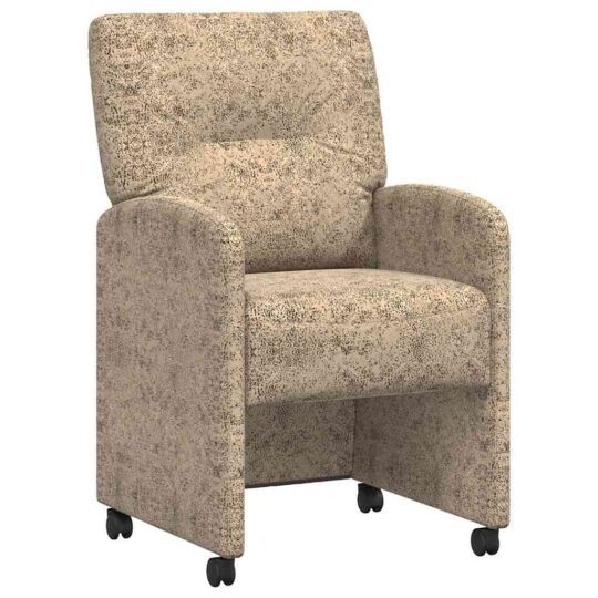 Alternative view of Scaune de dining cu roți 2 pcs Gri deschis 57 x 67 x 95 cm