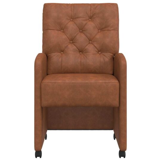 42017858 4 Scaune de dining 2 pcs Maro 58 x 67 x 97 cm Piele artificială 42017858 4