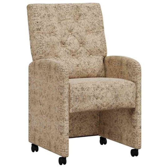 Alternative view of Scaune de dining cu roți 2 pcs Gri deschis 58 x 67 x 97 cm