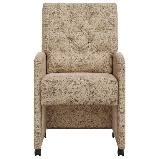 42017862 4 Scaune de dining cu roți 2 pcs Gri deschis 58 x 67 x 97 cm 42017862 4