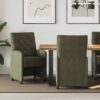 42017864 1 Scaune de dining cu roți 2 pcs Verde militar 58 x 67 x 97 cm 42017864 1