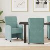 42017883 1 Scaune de dining 2 pcs verde-albăstriu 58 x 65 x 98 cm Catifea 42017883 1
