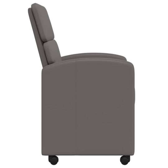 42017886 5 Scaune de dining 2 pcs Gri 58 x 65 x 98 cm Piele artificială 42017886 5