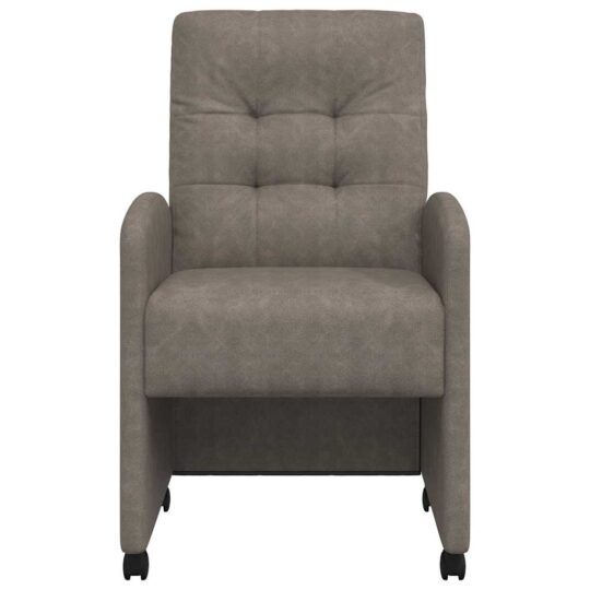 42017894 4 Scaune de dining 2 pcs Gri 57 x 67 x 98 cm Piele artificială 42017894 4