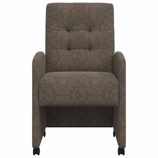 42017898 4 Scaune de dining cu roți 2 pcs Gri închis 57 x 67 x 98 cm 42017898 4