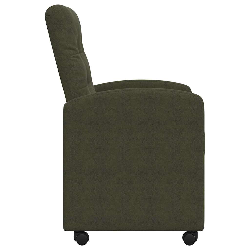 42017899 5 Scaune de dining cu roți 2 pcs Verde militar 57 x 67 x 98 cm Scaune de dining cu roți 2 pcs Verde militar 57 x 67 x 98 cm - imagine 5