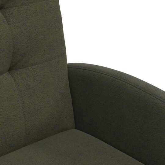 42017899 7 Scaune de dining cu roți 2 pcs Verde militar 57 x 67 x 98 cm 42017899 7