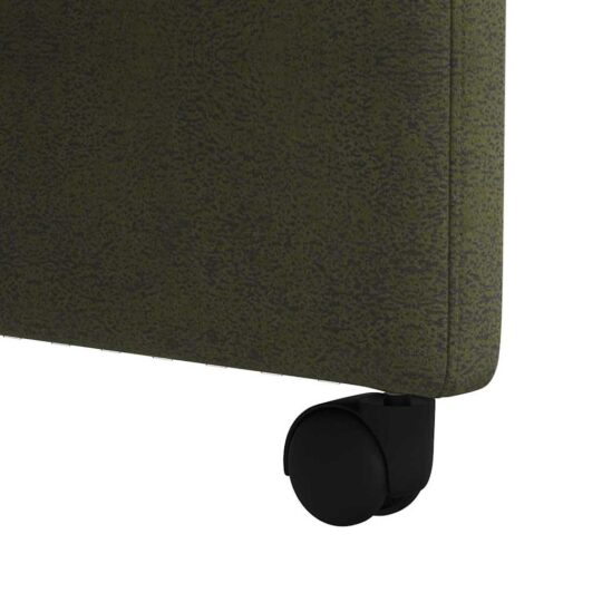 42017899 9 Scaune de dining cu roți 2 pcs Verde militar 57 x 67 x 98 cm 42017899 9
