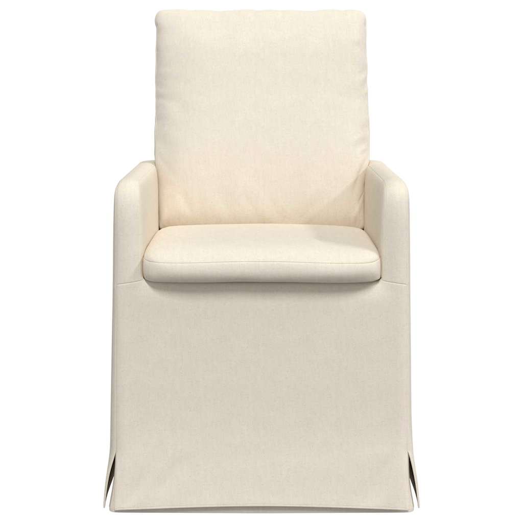 42017913 4 Scaune de dining 2 pcs Bej 57 x 67 x 98 cm in Scaune de dining 2 pcs Bej 57 x 67 x 98 cm in - imagine 4