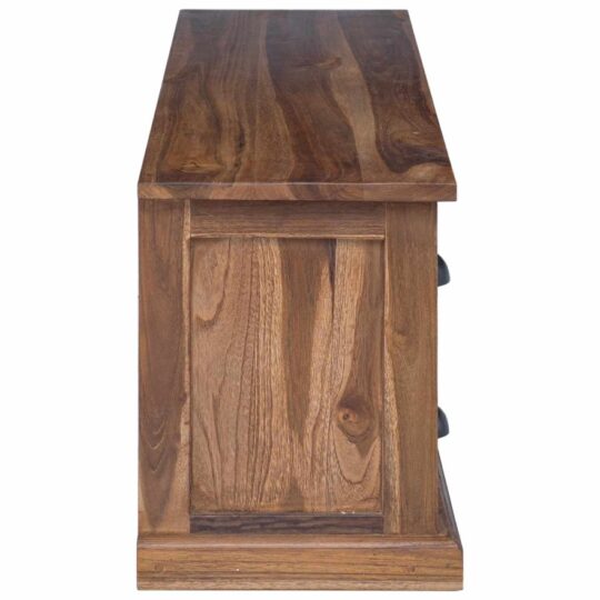 42017955 7 Support TV cu sertar Maro 110 x 30 x 40 cm Lemn solid de tec 42017955 7