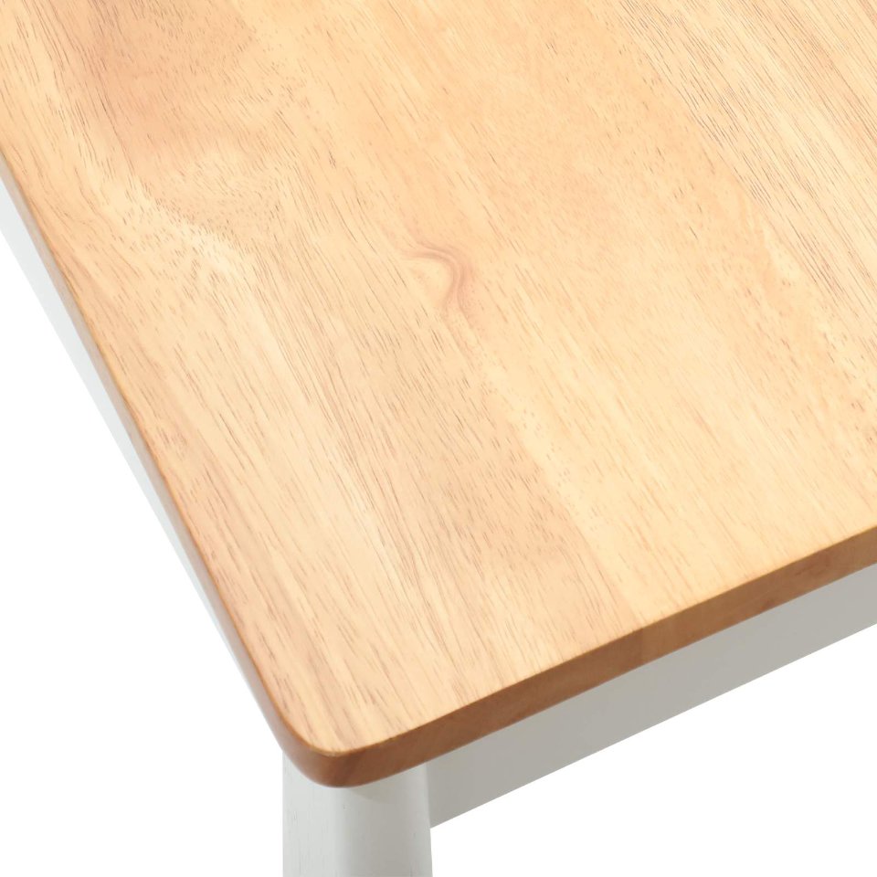 42020398 9 Scaun de sufragerie 2 pcs alb și natural Lemn de cauciuc solid Scaun de sufragerie 2 pcs alb și natural Lemn de cauciuc solid - imagine 9