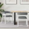 42020424 1 Scaune de dining 2 pcs Alb 54 x 57 x 73 cm 42020424 1