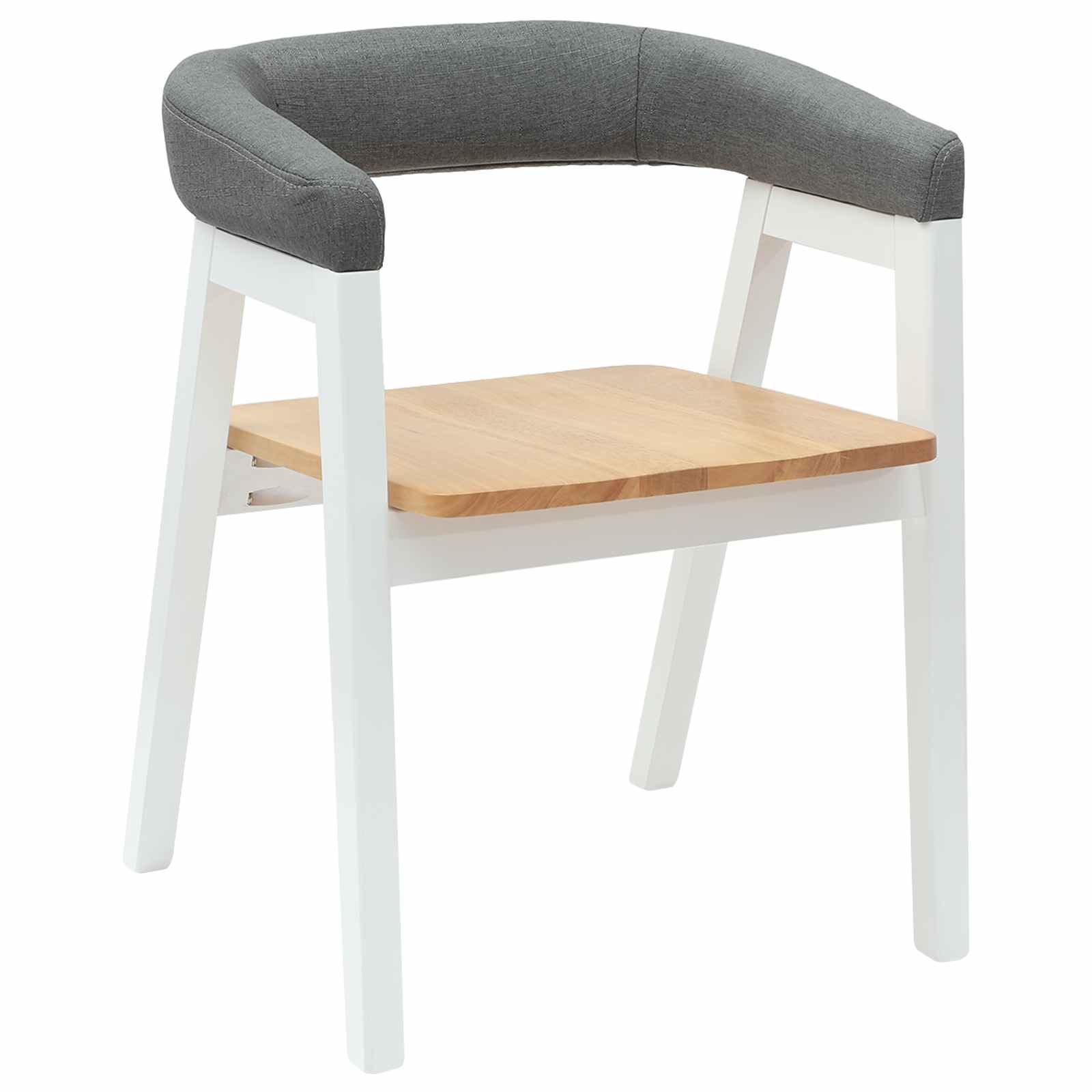 42020425 4 Scaune de dining 2 pcs Alb 54 x 57 x 73 cm Scaune de dining 2 pcs Alb 54 x 57 x 73 cm - imagine 4