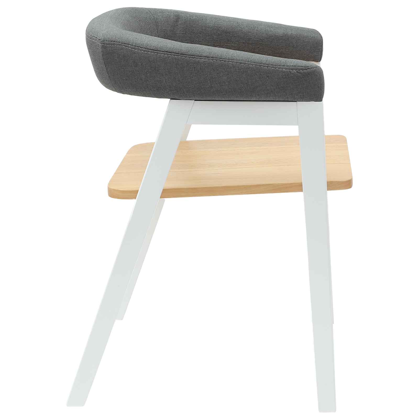 42020425 6 Scaune de dining 2 pcs Alb 54 x 57 x 73 cm Scaune de dining 2 pcs Alb 54 x 57 x 73 cm - imagine 6