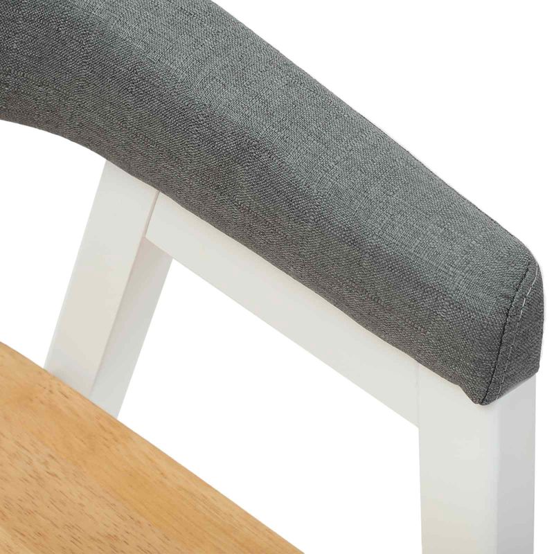 42020425 8 Scaune de dining 2 pcs Alb 54 x 57 x 73 cm Scaune de dining 2 pcs Alb 54 x 57 x 73 cm - imagine 8