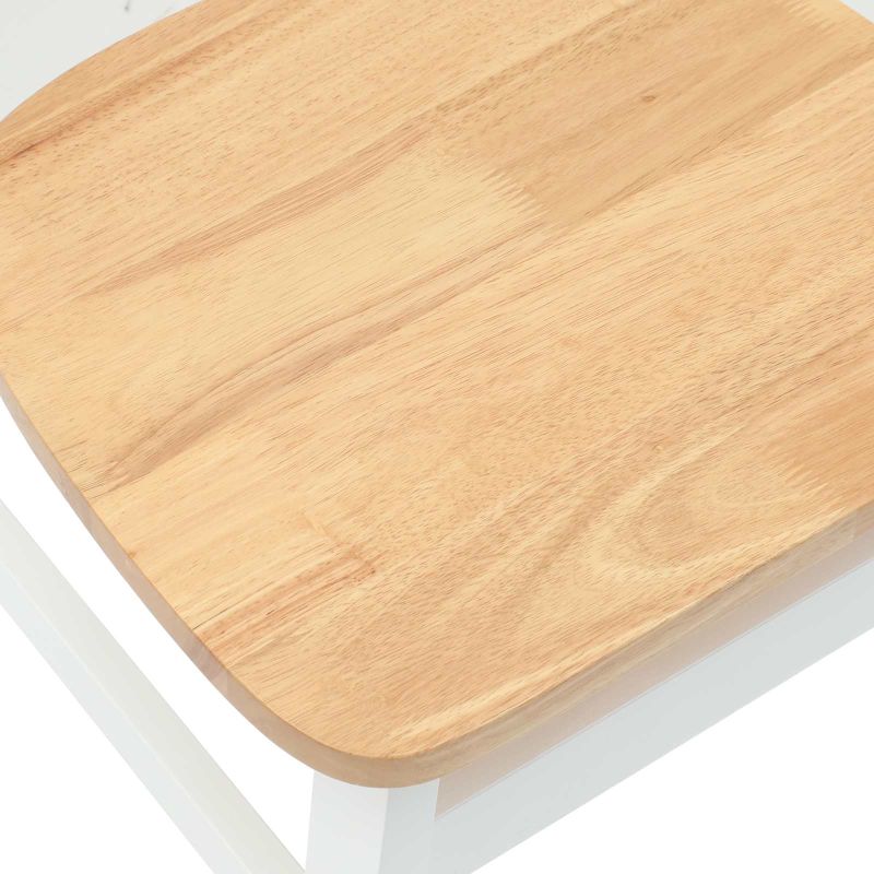 42020434 9 Scaune de dining 2 pcs Alb 42 x 47.5 x 81 cm Scaune de dining 2 pcs Alb 42 x 47.5 x 81 cm - imagine 9