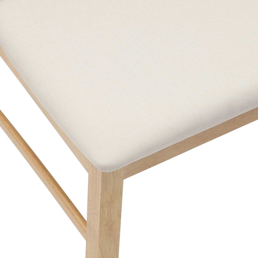 42020440 9 Scaune de dining 2 pcs natural 43 x 54 x 89 cm Scaune de dining 2 pcs natural 43 x 54 x 89 cm - imagine 9