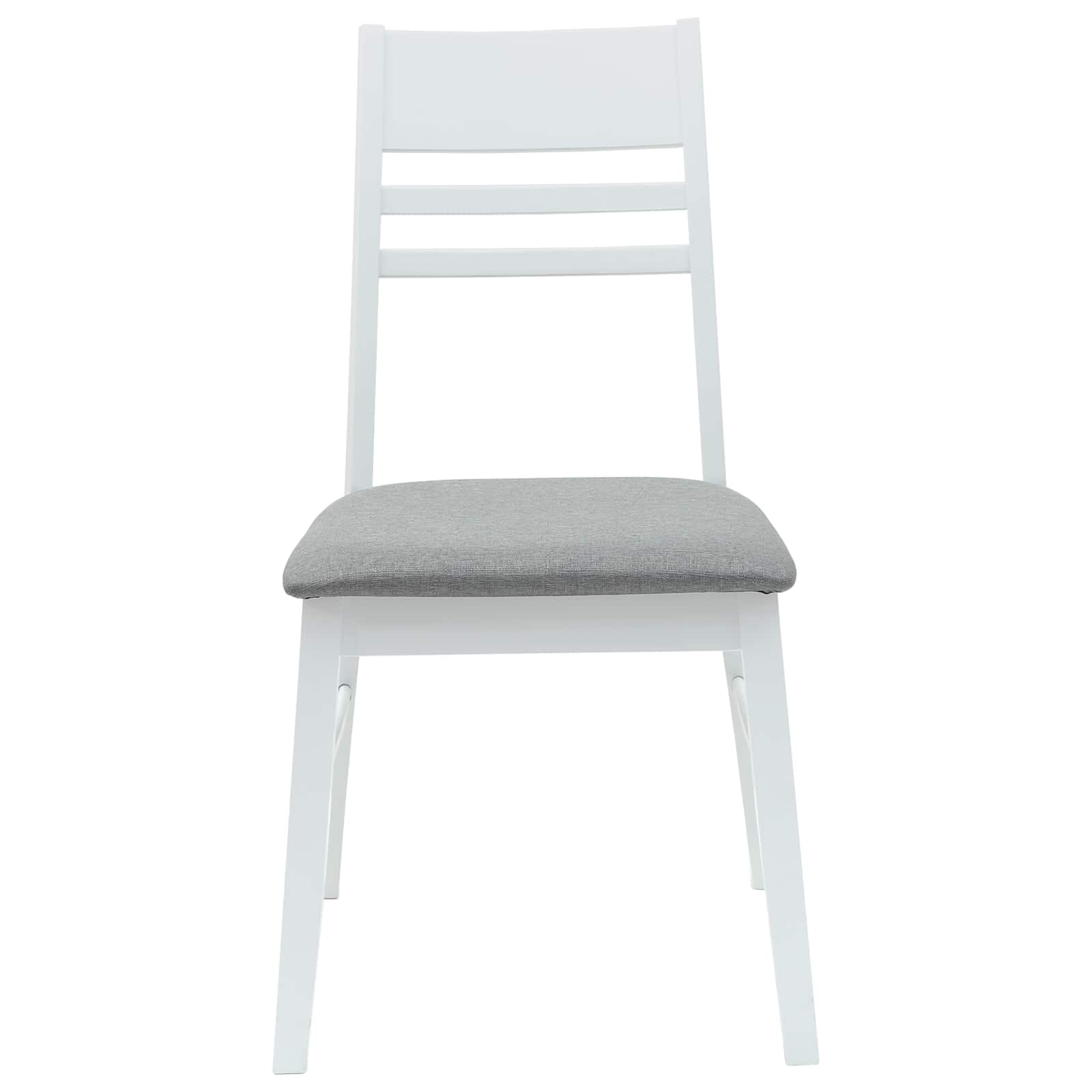 42020442 5 Scaune de dining 2 pcs Alb 43 x 54 x 89 cm Scaune de dining 2 pcs Alb 43 x 54 x 89 cm - imagine 5