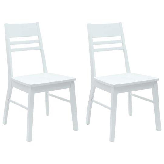Alternative view of Scaune de dining 2 pcs Alb 43 x 54 x 89 cm