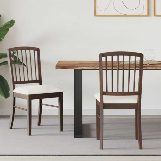 42020447 1 Home Scaune de dining 2 pcs Maro deschis 50 x 52,5 x 91 cm