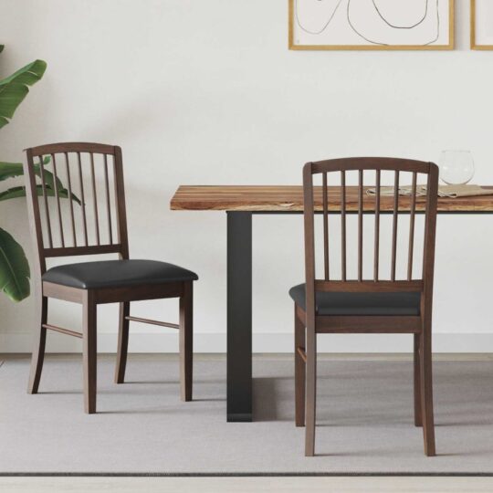 42020448 1 Home Scaune de dining 2 pcs Maro deschis 50 x 52,5 x 91 cm