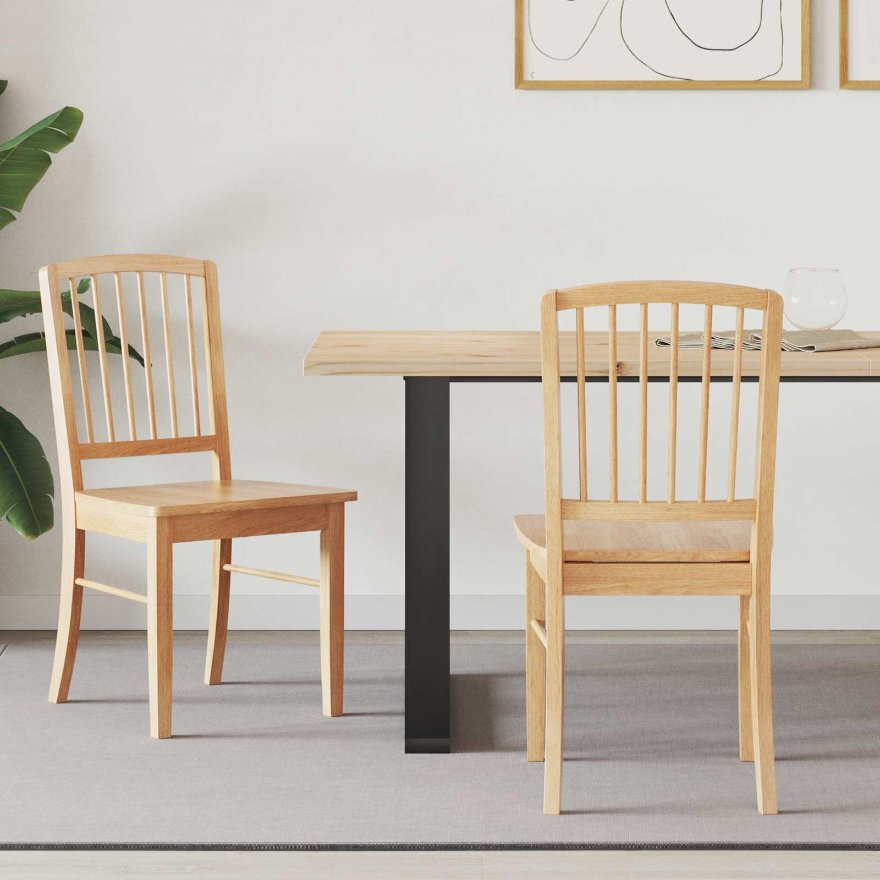 42020450 1 Scaune de dining 2 pcs natural 50 x 52,5 x 91 cm Scaune de dining 2 pcs natural 50 x 52,5 x 91 cm