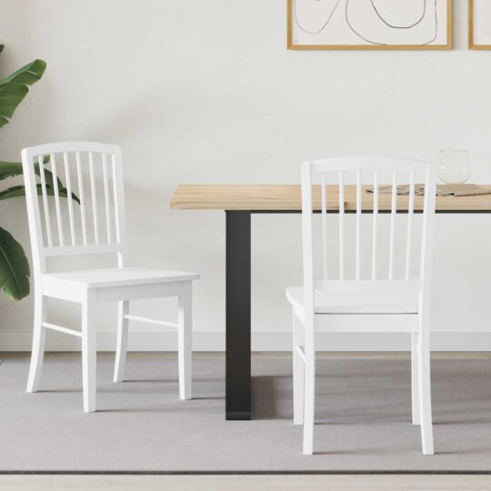 42020453 1 Home Scaune de dining 2 pcs Alb 50 x 52,5 x 91 cm