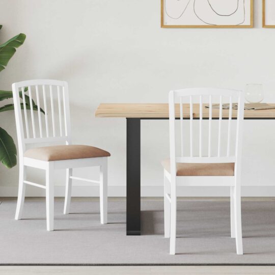 42020454 1 Home Scaune de dining 2 pcs Alb 50 x 52,5 x 91 cm