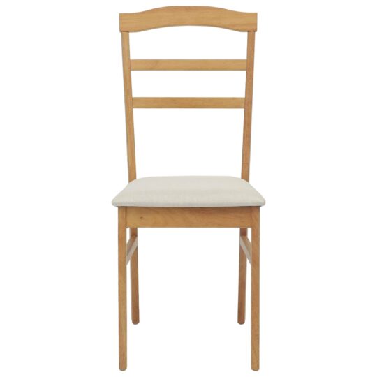 42020494 5 Scaun de sufragerie 2 pcs Natural și deschis 42020494 5